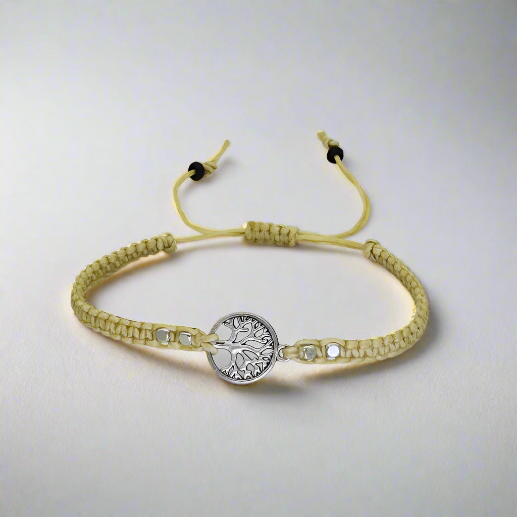 bratara handmade bumbac copacul vietii