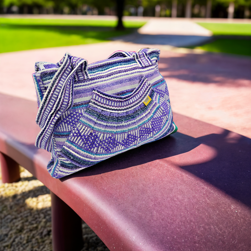 geanta etnica mexicana violet
