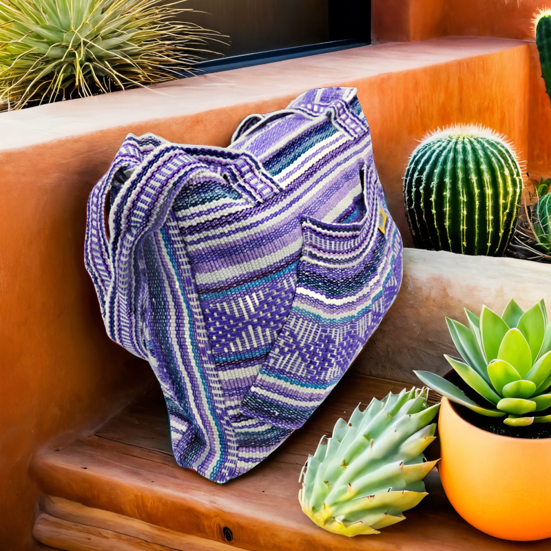 geanta etnica mexicana violet