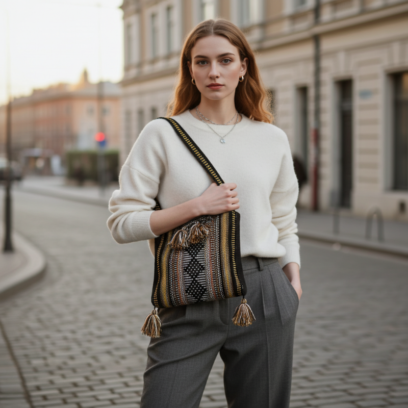 geanta traditionala ciucuri mexic