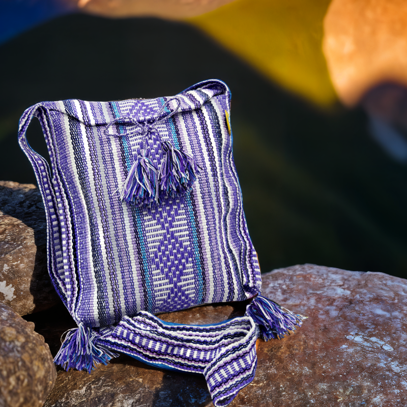 geanta traditionala violet mexic