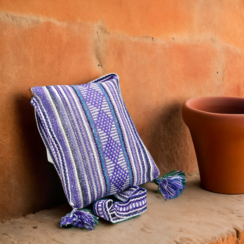 geanta traditionala violet mexic