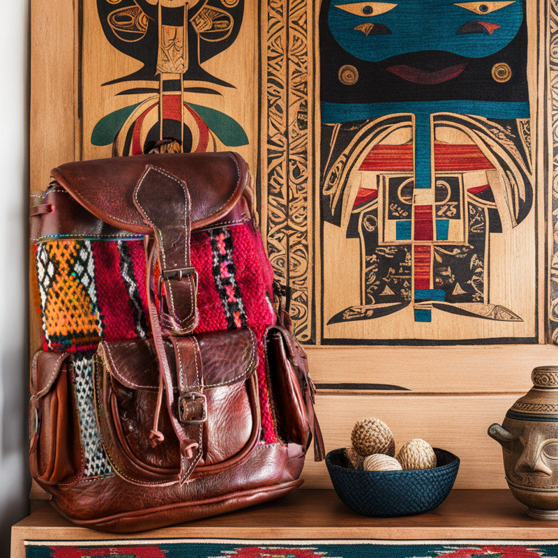 rucsac piele model marocan