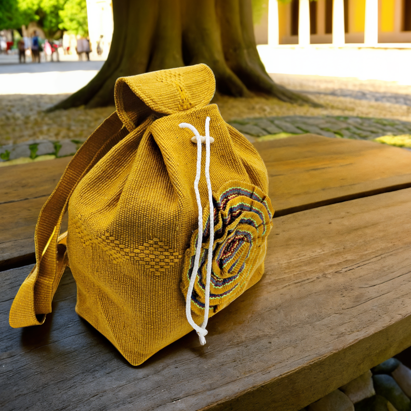 rucsac etnic mexic galben