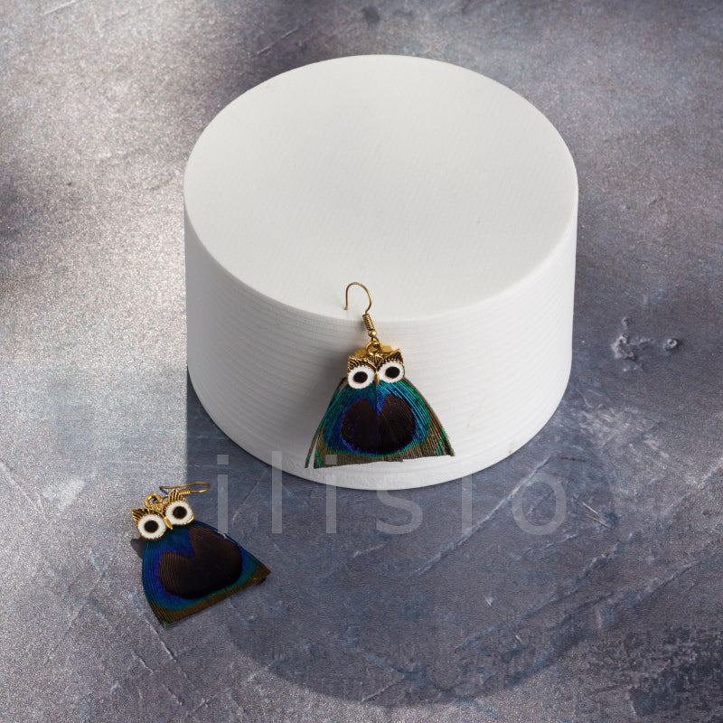 Cercei lungi boho cu model bufnita