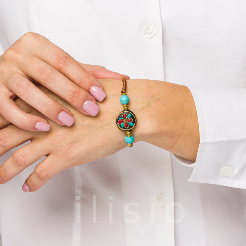 bratara etnica piatra turcoaz