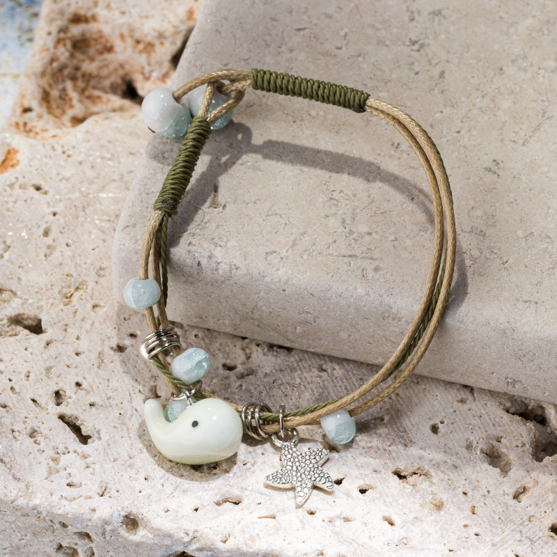 Brătară boho cu model marin