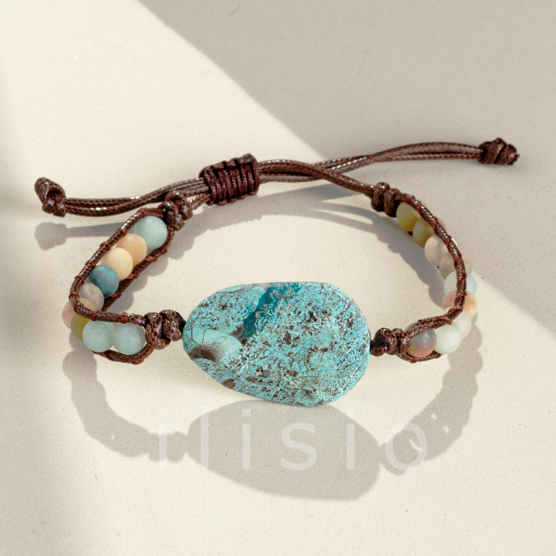 bratara cu pietre semipretioase si opal turcoaz
