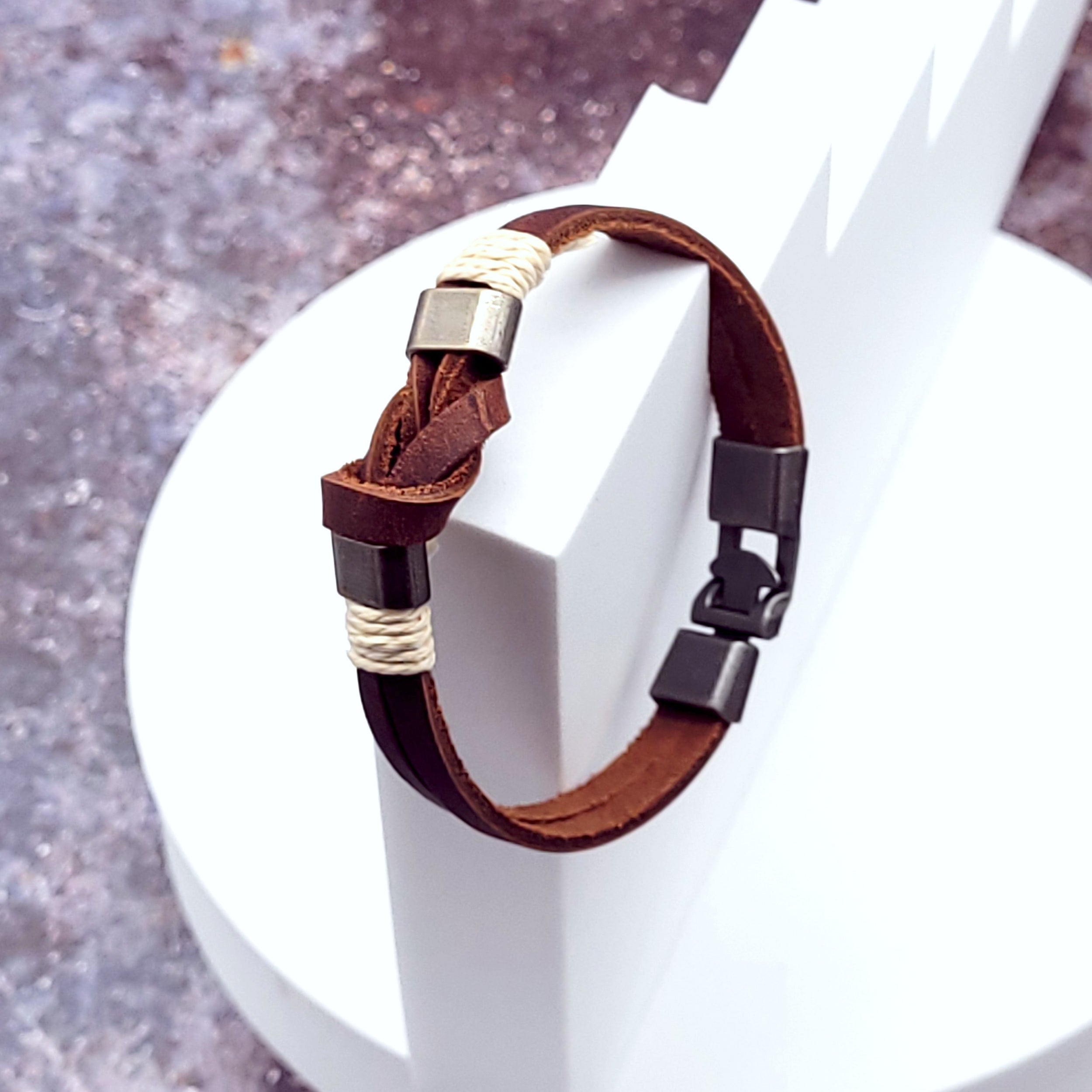 bratara vintage unisex piele maro