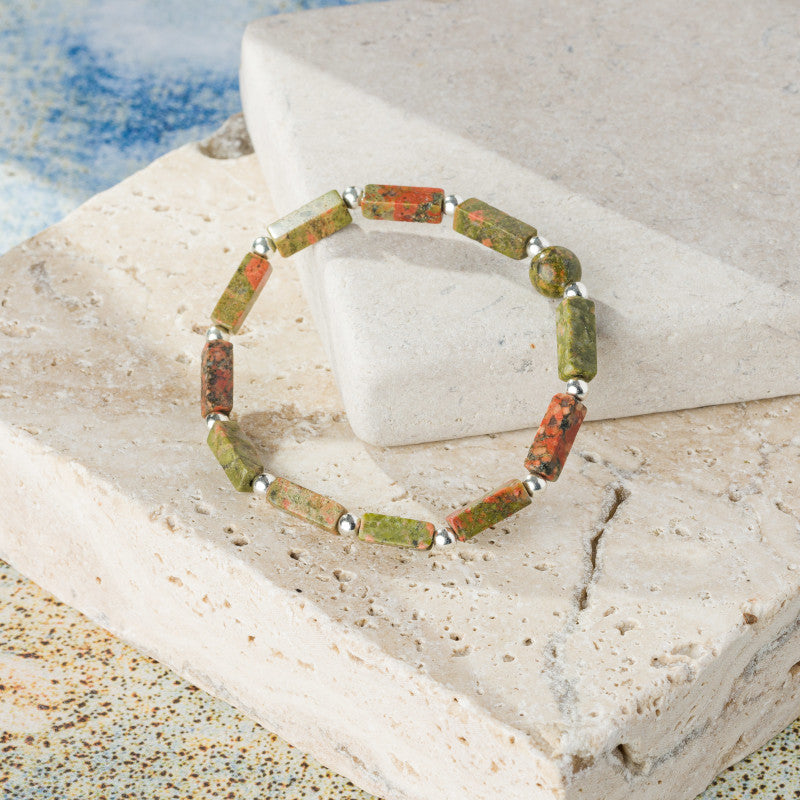 bratara handmade unakite