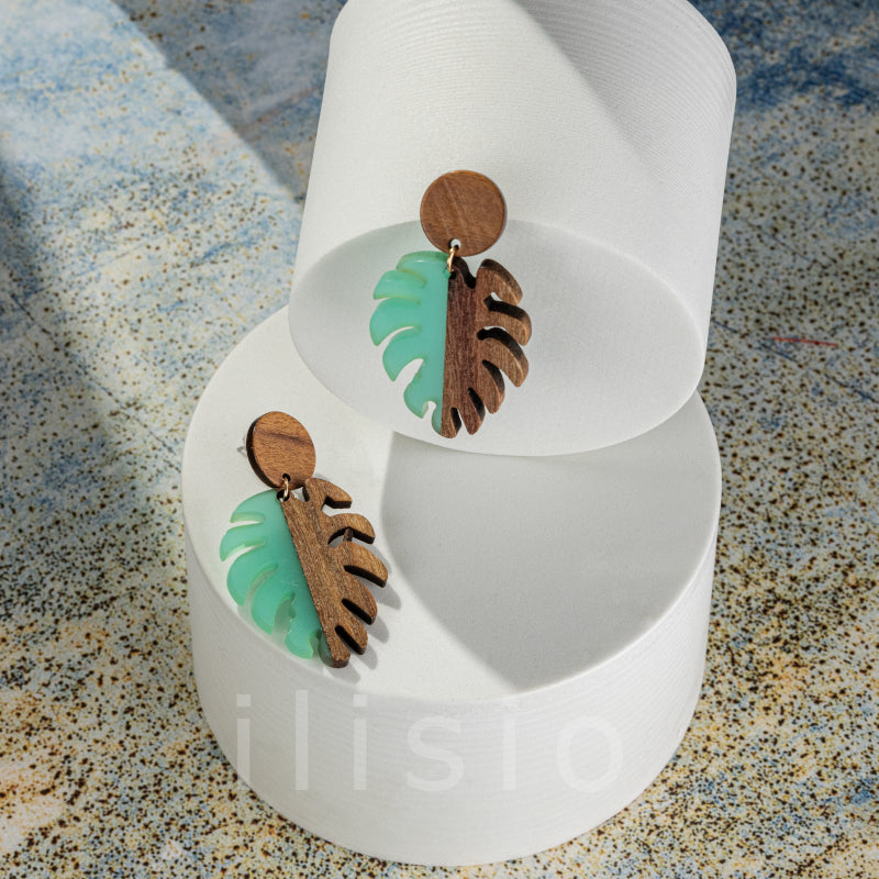 cercei boemi din lemn