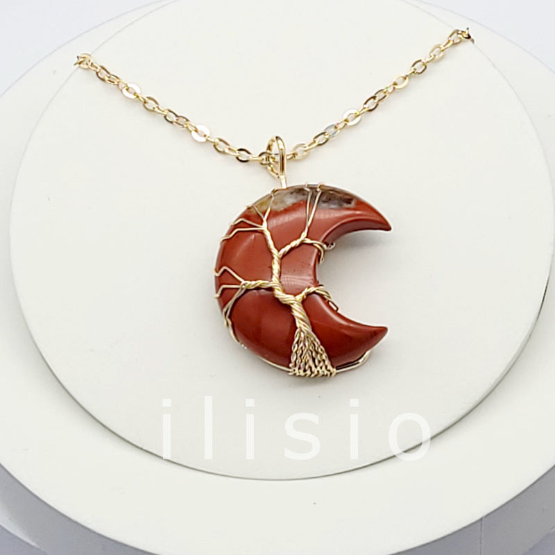 colier jasp rosu Copacul Vietii