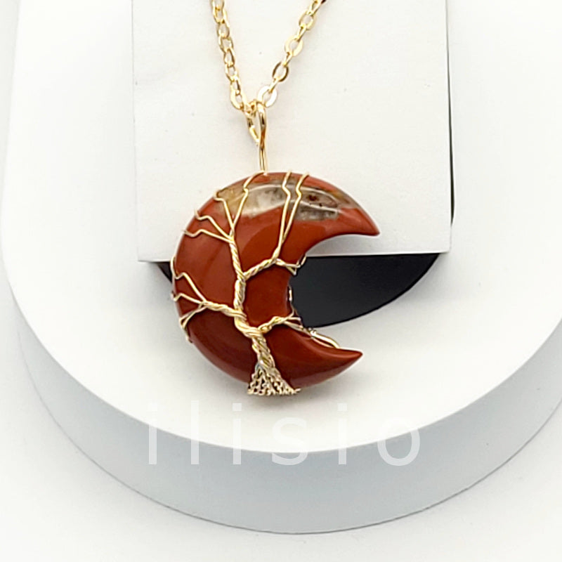 colier jasp rosu Copacul Vietii