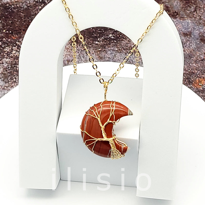 colier jasp rosu Copacul Vietii