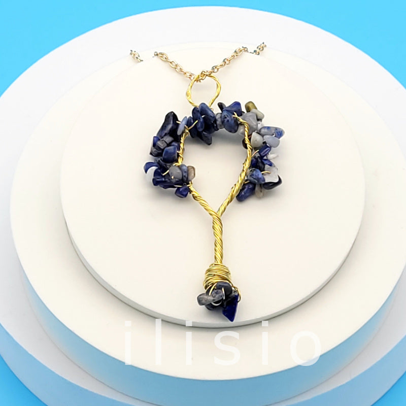 colier lapis lazuli copacul vietii