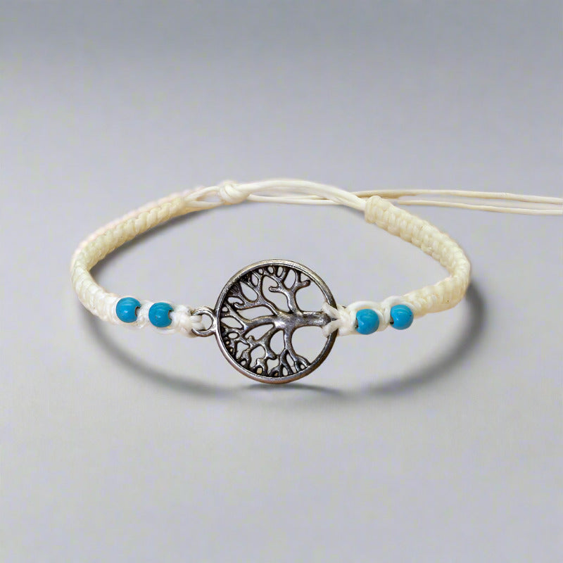 bratara handmade copacul vietii pietre turcoaz