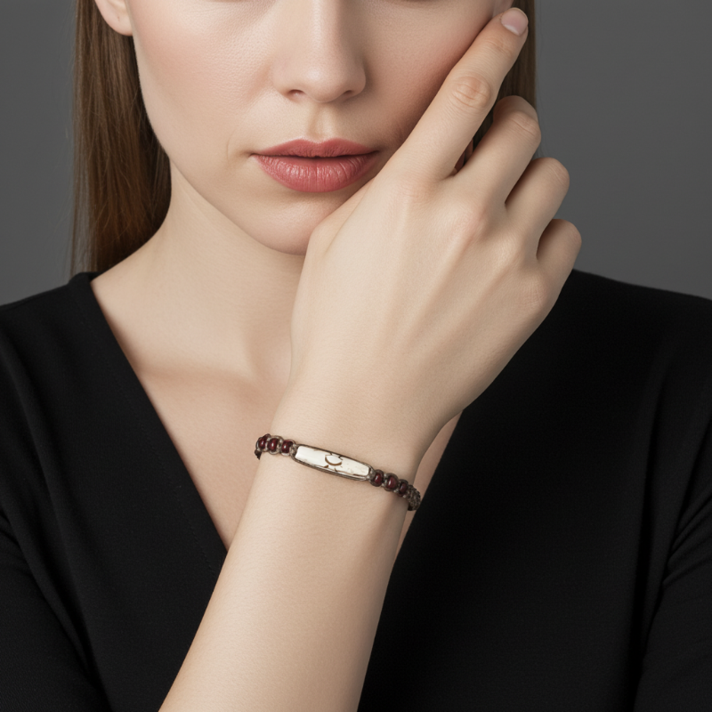 bratara handmande bumbac pandantiv os