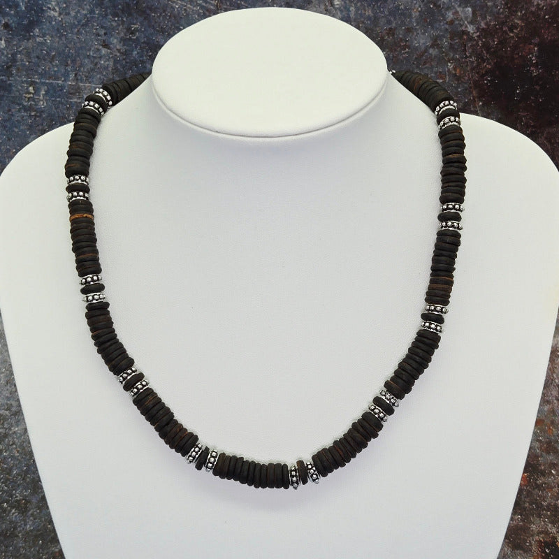colier handmade lemn cocos