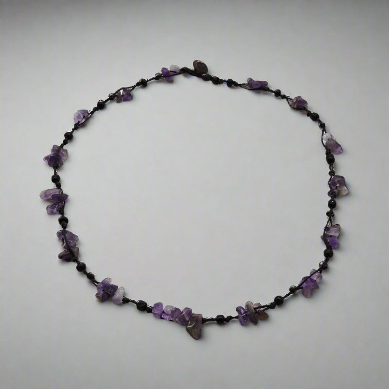 colier handmade ametist