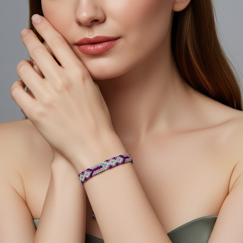 bratara handmade bumbac impletit