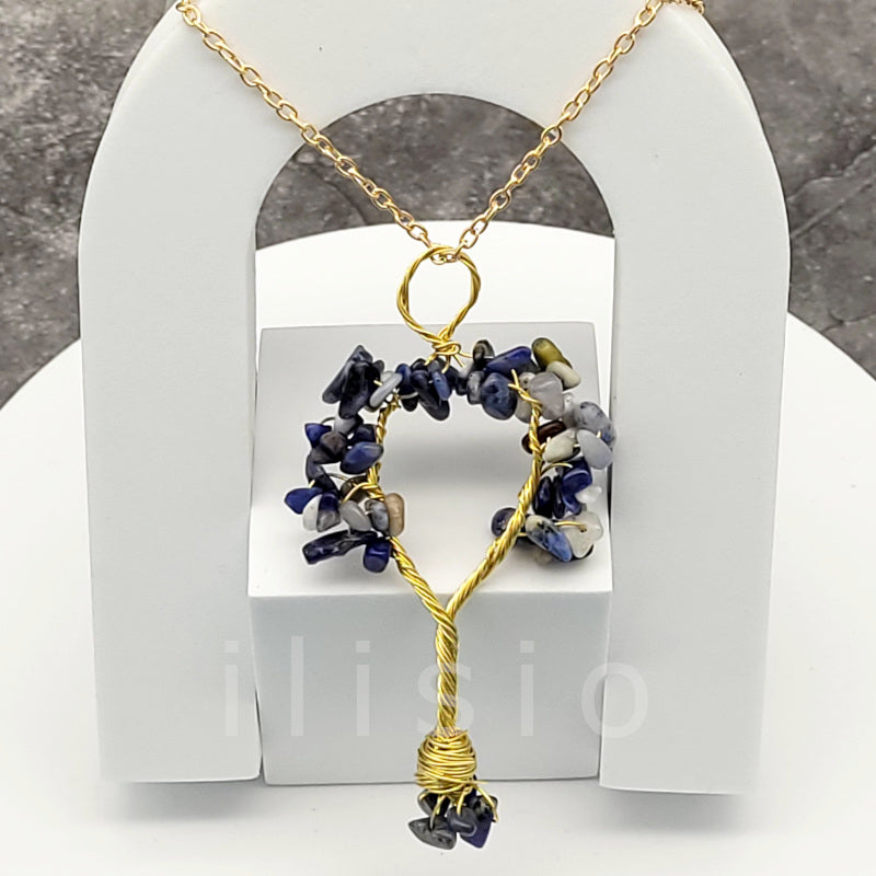 colier lapis lazuli copacul vietii